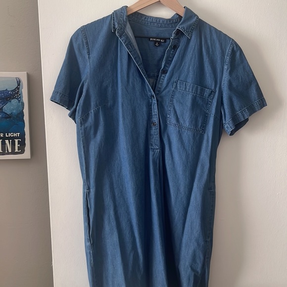 J crew chambray shirt dress - Picture 6 of 6